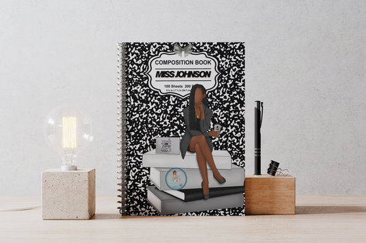 Black Composition Teacher Planner