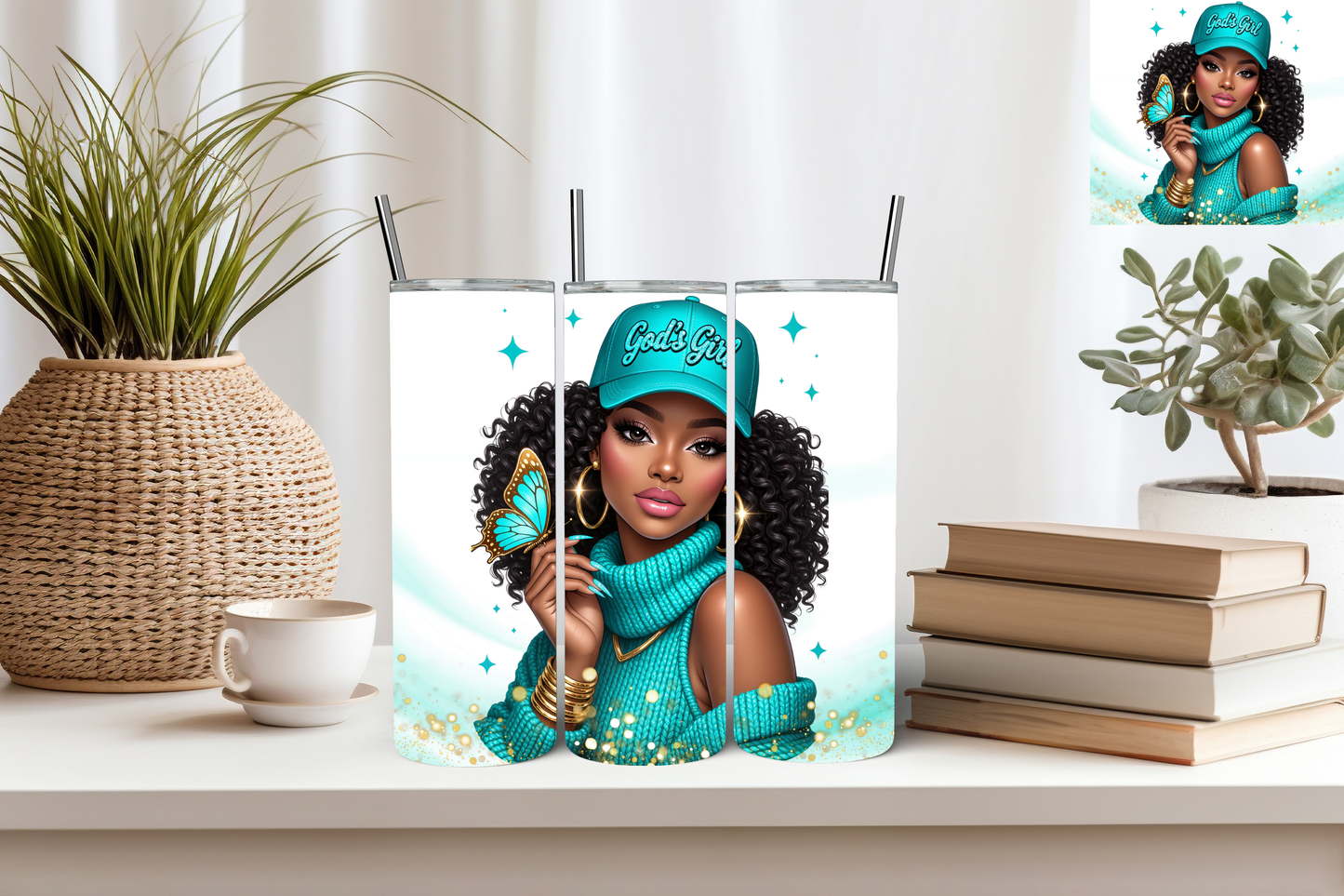 God’s Girl Faith Illustration Bundle – 10 Digital Downloads for Christian Women