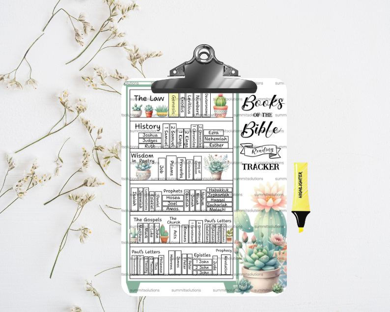 Books of The Bible Reading Tracker