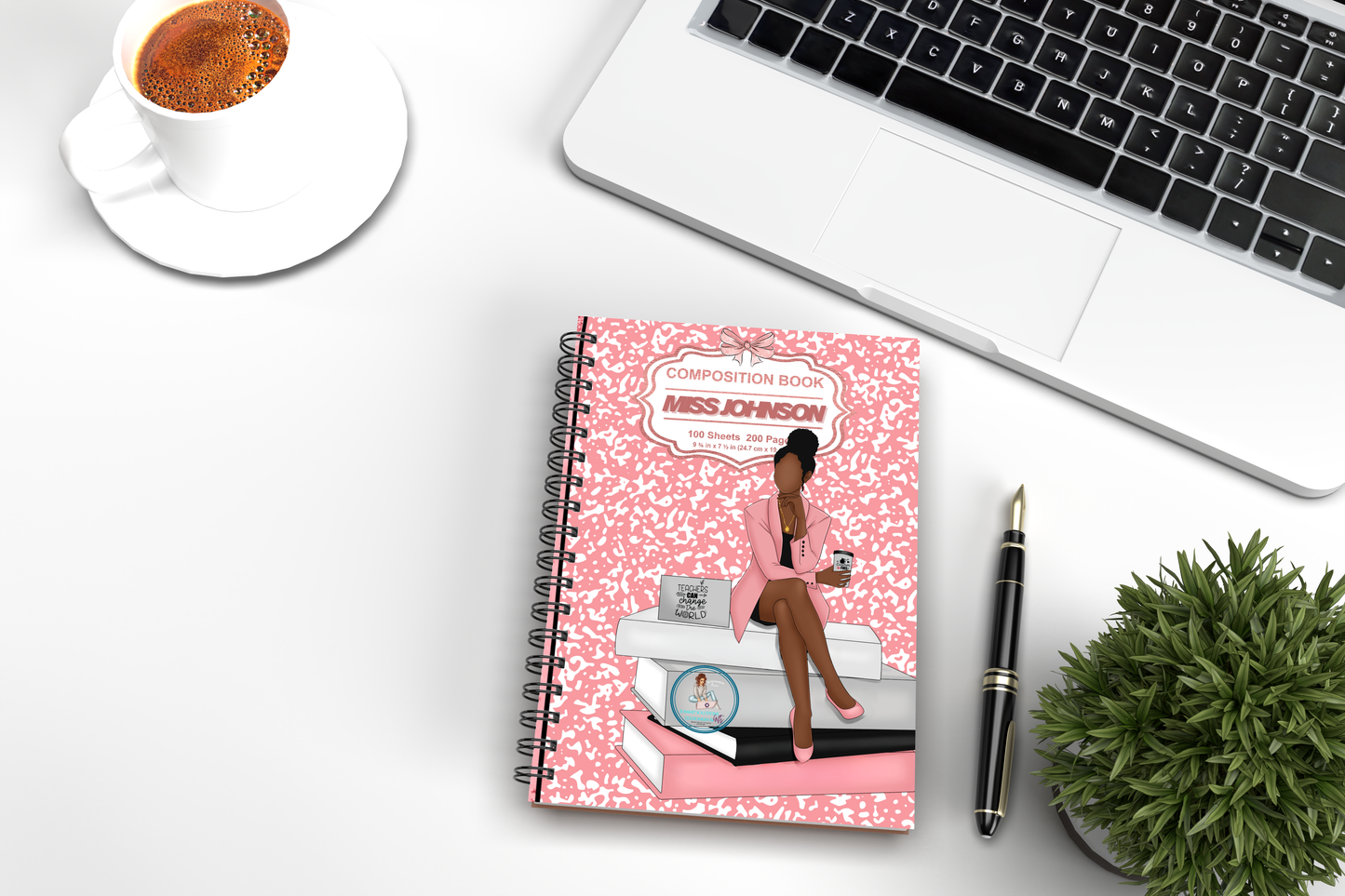 Pink Teacher Composition Planner