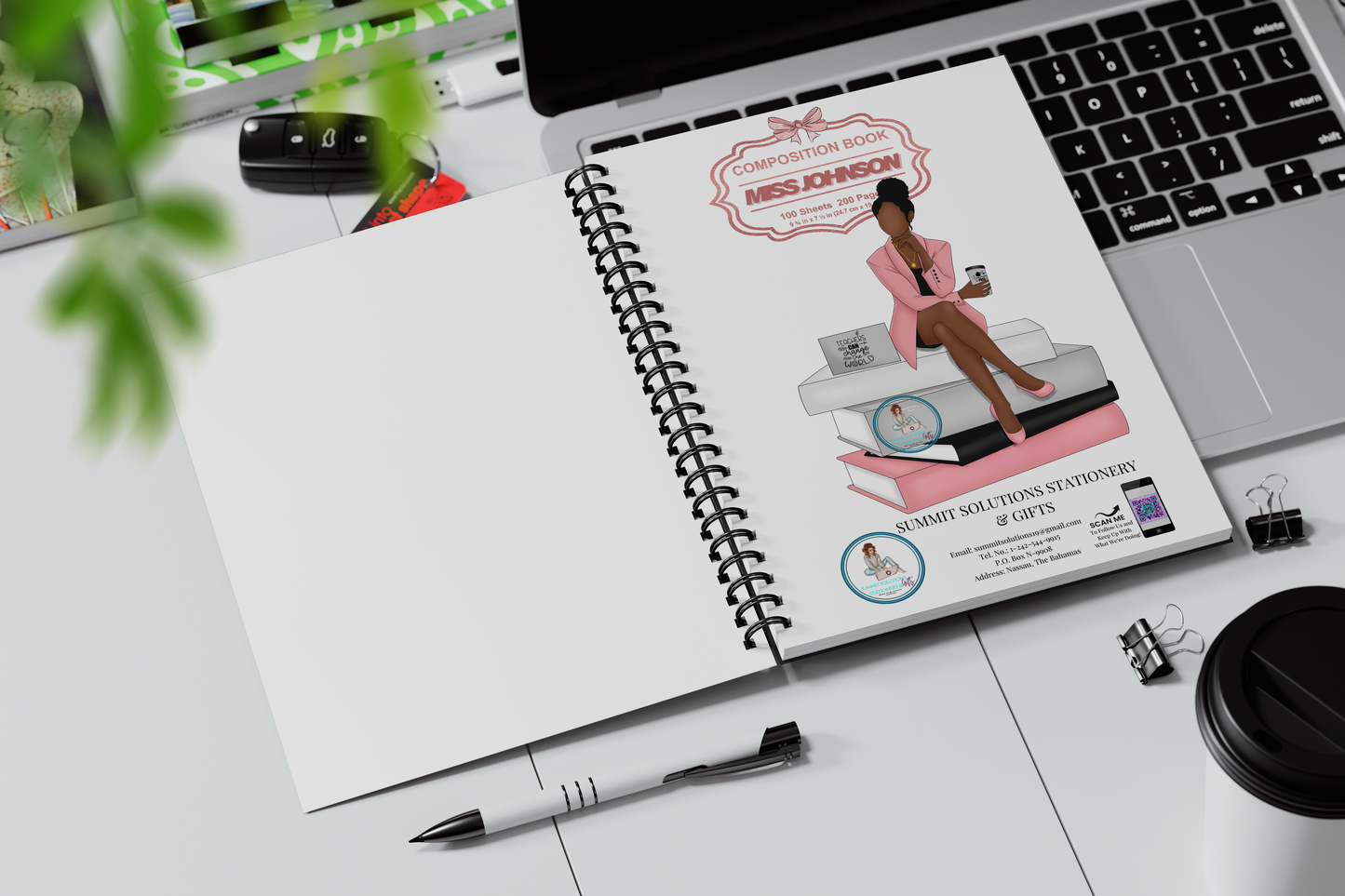 Pink Teacher Composition Planner